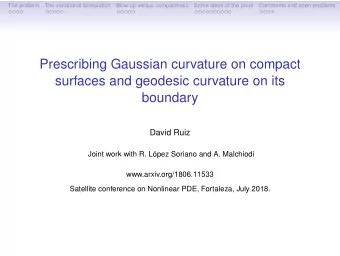 Prescribing Gaussian curvature on compact  surfaces and geodesic curvature on its  boundary  David