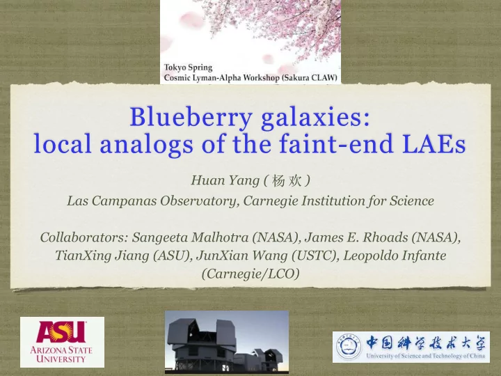 blueberry galaxies local analogs of the faint end laes
