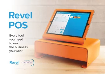 Revel  POS  Every tool  you need  to run  the business  you want.  Revel  S Y S T E M S  INDEX 3
