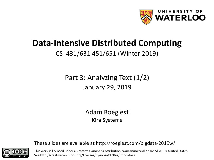 data intensive distributed computing