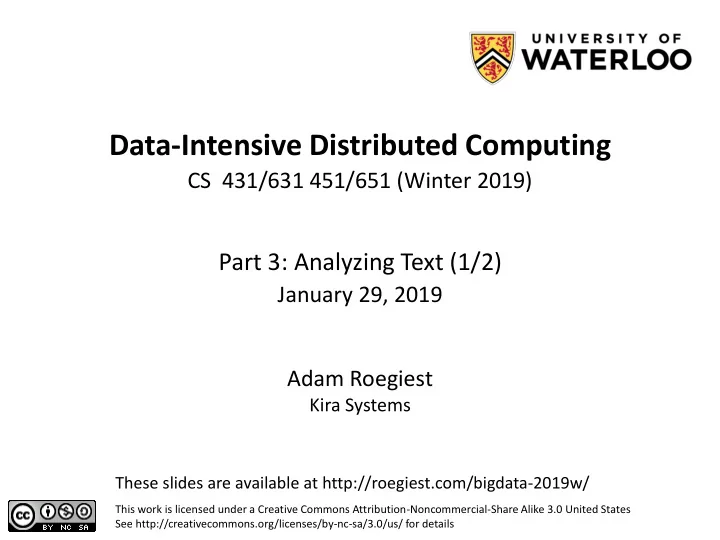 data intensive distributed computing