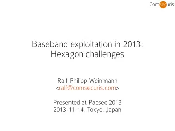 B  a  s  e  b  a  n  d  e  x  p  l  o  i  t  a  t  i  o  n  i  n  2  0  1  3  :  H  e  x  a  g  o