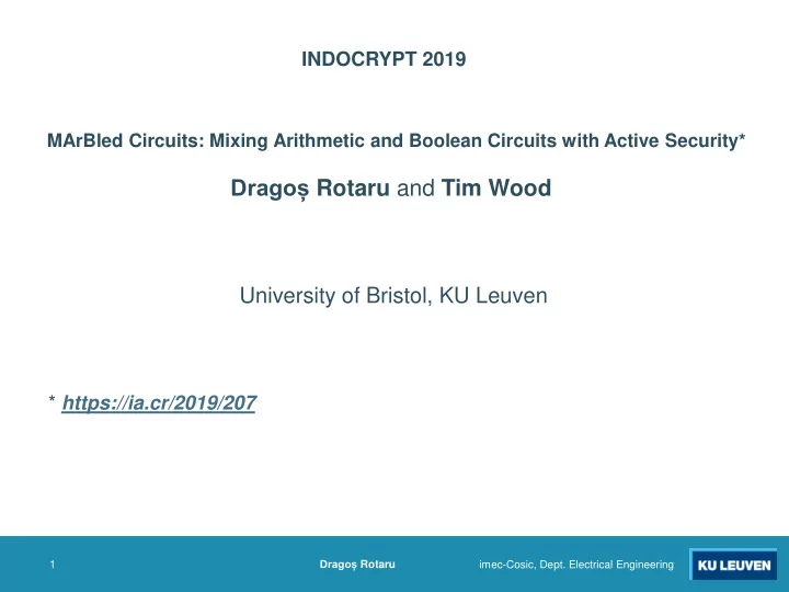 drago rotaru and tim wood