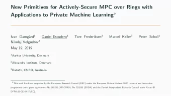 New Primitives for Actively-Secure MPC over Rings with Applications to Private Machine Learning a