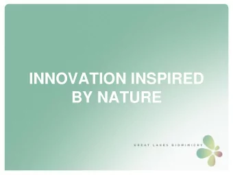 INNOVATION INSPIRED  BY NATURE  Todays Digital Nature Hike  What is Biomimicry?