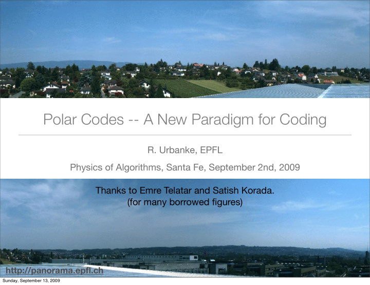 polar codes a new paradigm for coding