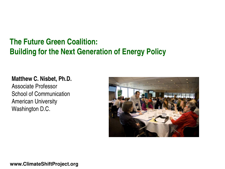 the future green coalition building for the next