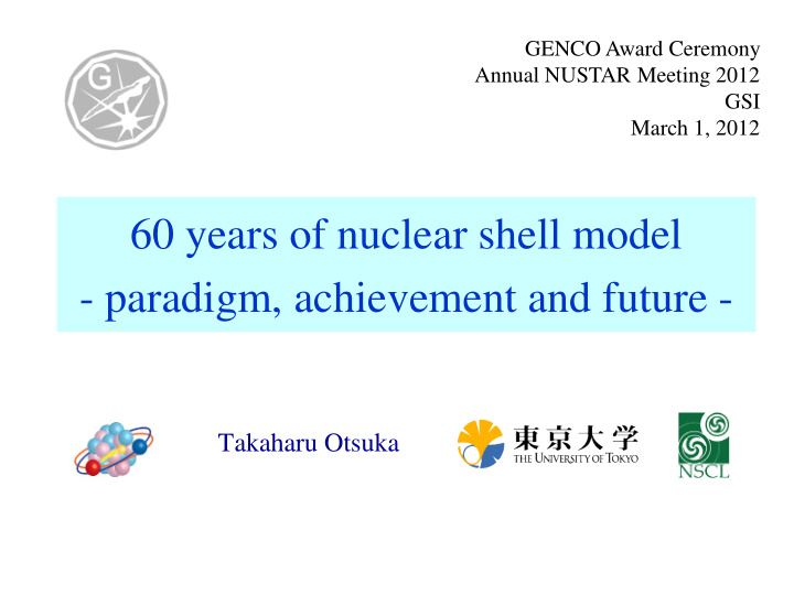 60 years of nuclear shell model paradigm achievement and