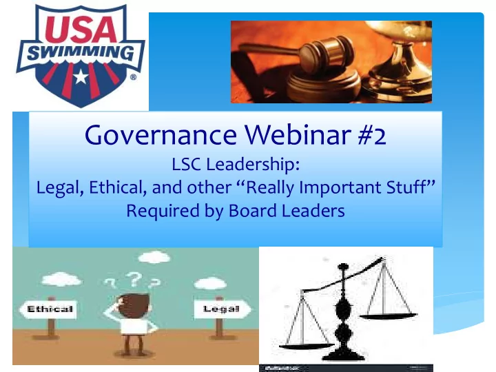 governance webinar 2
