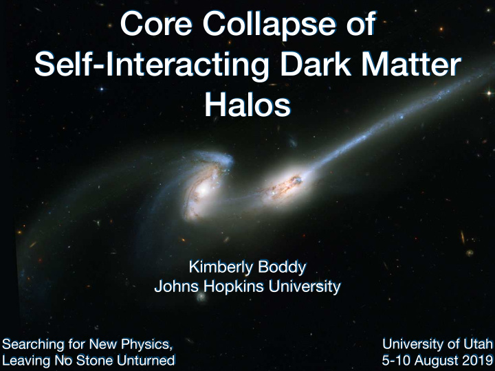 core collapse of self interacting dark matter halos