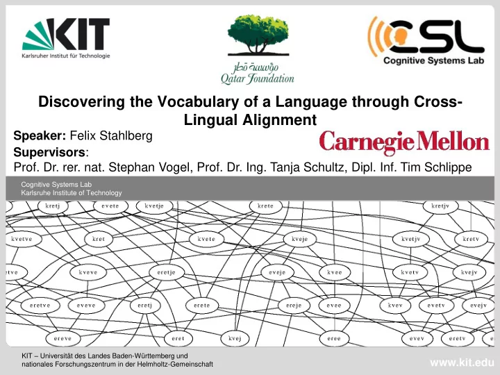 discovering the vocabulary of a language through cross