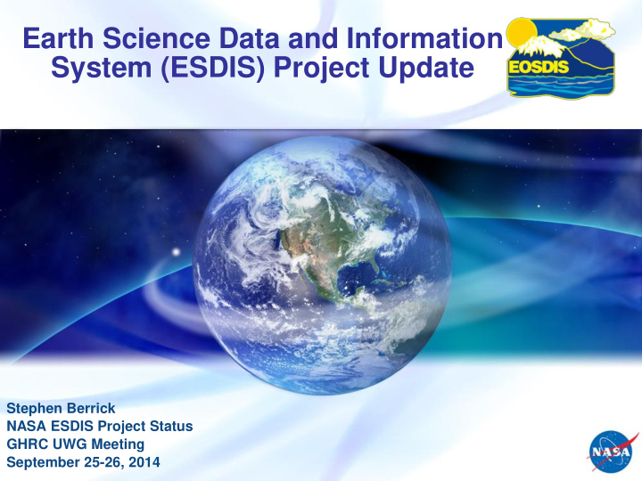 system esdis project update