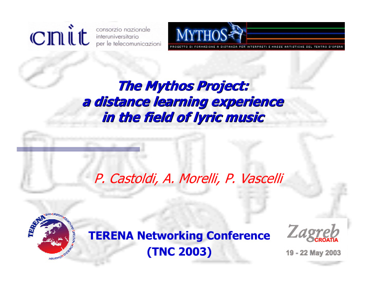 the mythos project the mythos project a distance learning