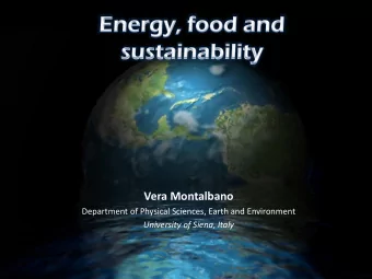 Vera Montalbano  Department of Physical Sciences, Earth and Environment  University of Siena, Italy
