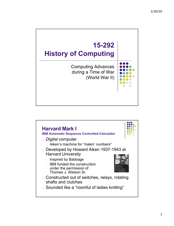 15 292 history of computing