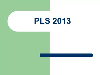 PLS 2013  The road from  Leibniz to Turing  From Syllogisms to Computations