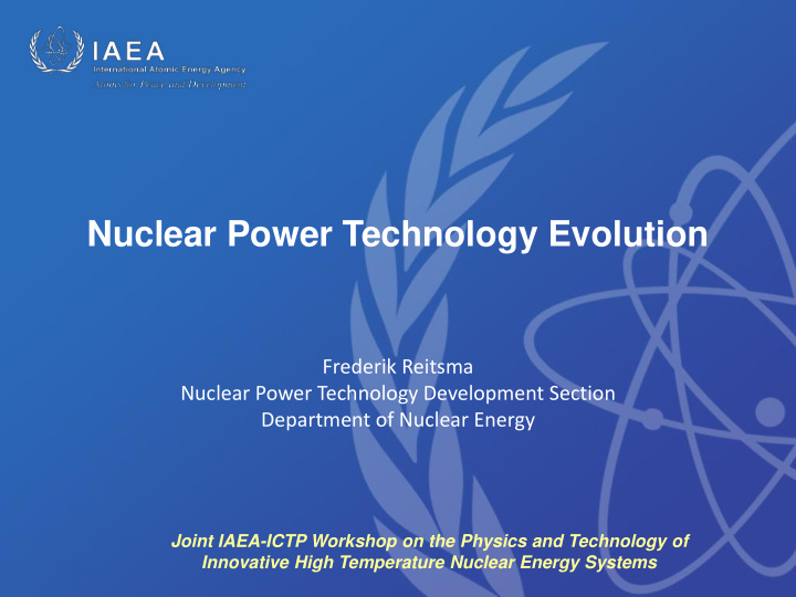 nuclear power technology evolution