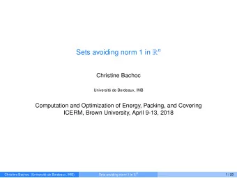 The chromatic number of the plane  The Hadwiger-Nelson problem 1950: What is the least number of