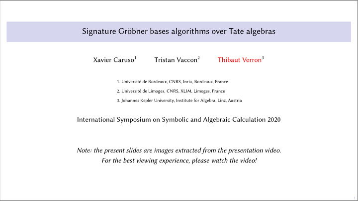 signature gr bner bases algorithms over tate algebras