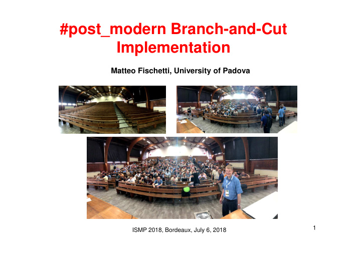 post modern branch and cut implementation