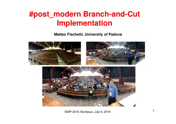 post modern branch and cut implementation