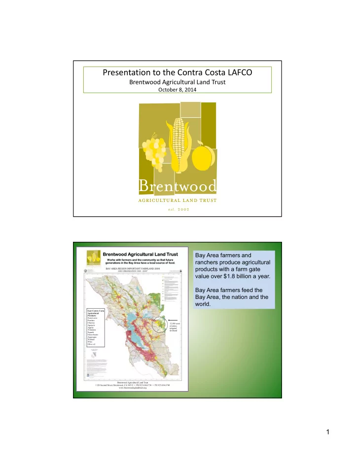 presentation to the contra costa lafco