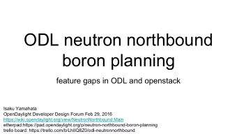 ODL neutron northbound  boron planning  feature gaps in ODL and openstack  Isaku Yamahata