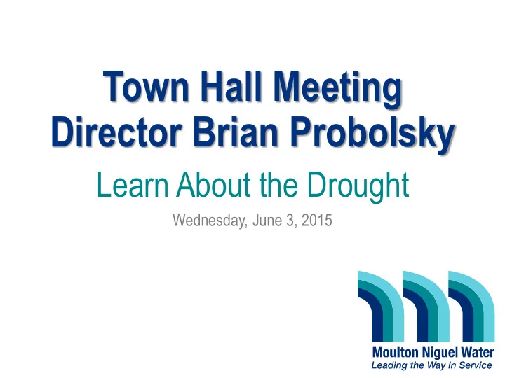 town hall meeting