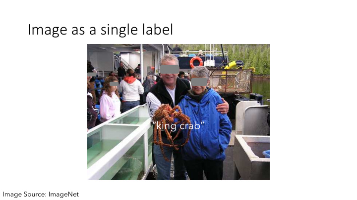 image as a single label