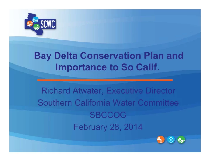 importance to so calif
