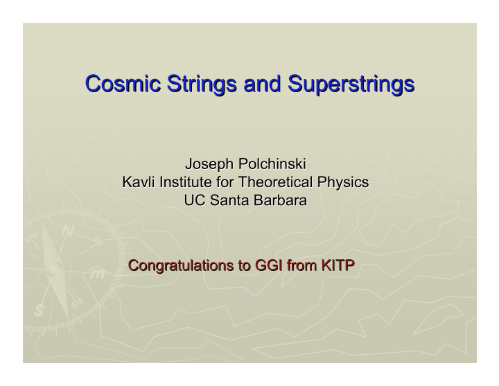 cosmic strings and superstrings strings and superstrings