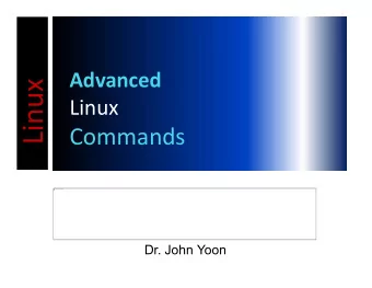 Commands  The picture can't be displayed.  Dr. John Yoon  The History  Almost every shell stores