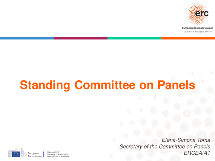 standing committee on panels