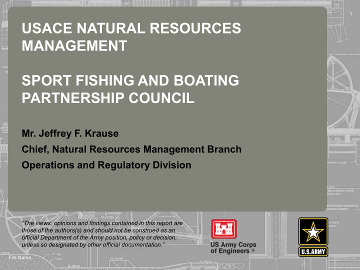 usace natural resources management