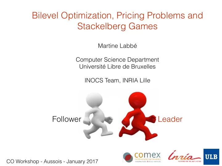 bilevel optimization pricing problems and stackelberg