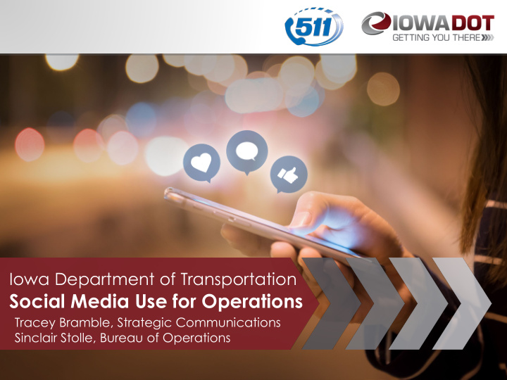 social media use for operations
