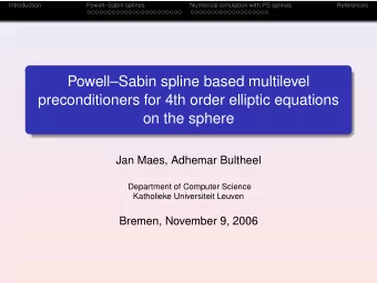 PowellSabin spline based multilevel  preconditioners for 4th order elliptic equations  on the