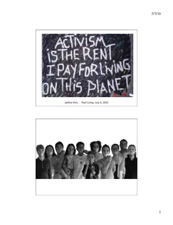 7/7/15    JaeRan  Kim,          Pact  Camp,  July  4,  2015