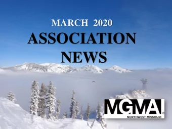 ASSOCIATION  NEWS  Date: March 10, 2020  &quot;Preparing for  Time: 11:00 m - 1:00pm  Liberty