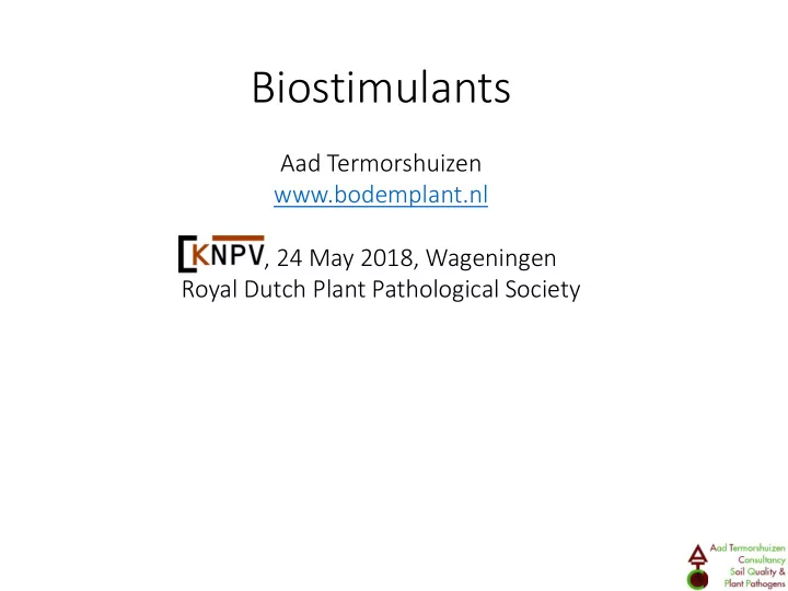biostimulants