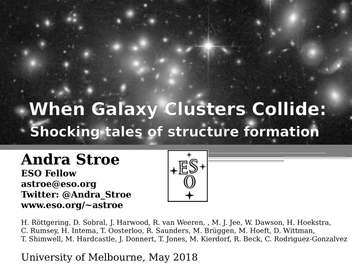 when en galaxy cluster ters collide rmation