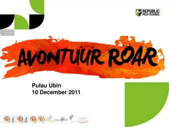 10 December 2011  Avontuur means ?  Avontuur De Republic 2008 and 2009  increase awareness