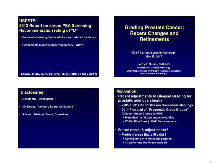 grading prostate cancer