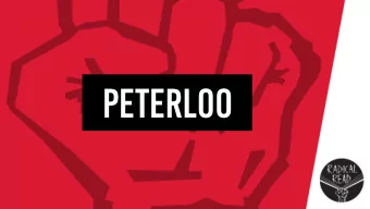 Peterloo Learning Objectives  To find out about what happened at the Peterloo Massacre.   To