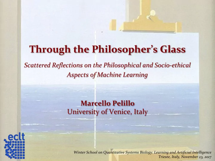 through the philosopher s glass