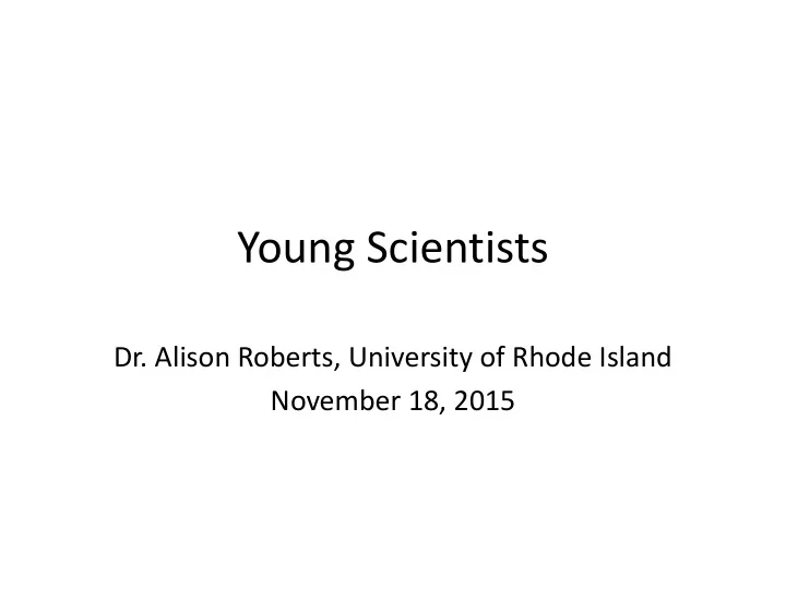 young scientists