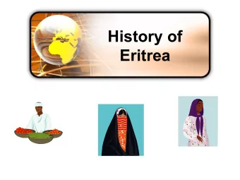 History of  Eritrea