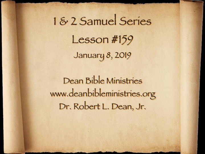 1 2 samuel series lesson 159