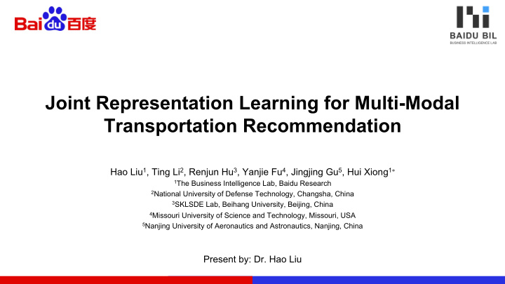 joint representation learning for multi modal