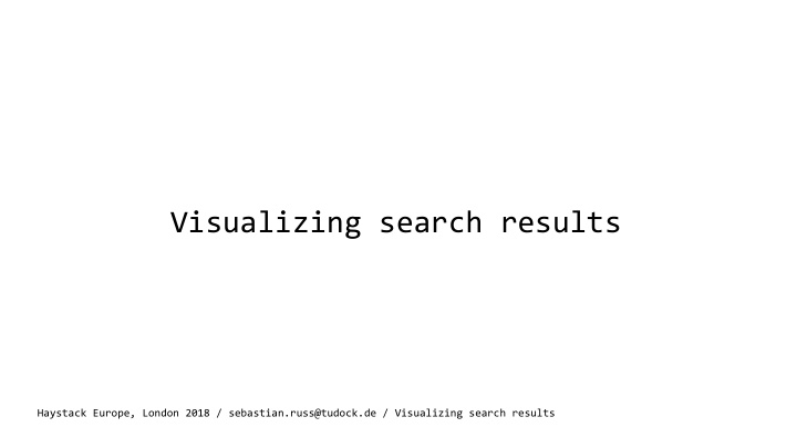 visualizing search results